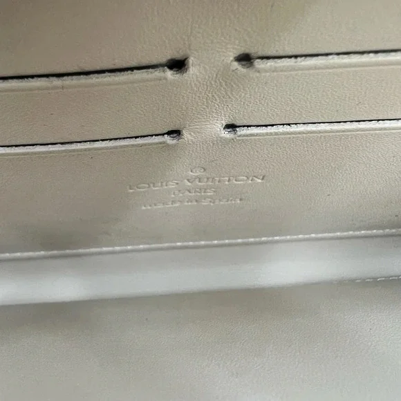 Louis Vuitton Vernis Leopard Zippy Wallet Blanc Corail- limited edition like new - Picture 2 of 6